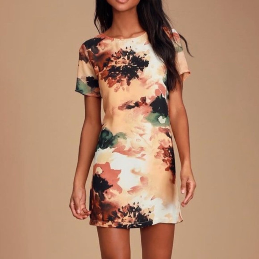 Lulus Camaraderie Shift Dress NWT